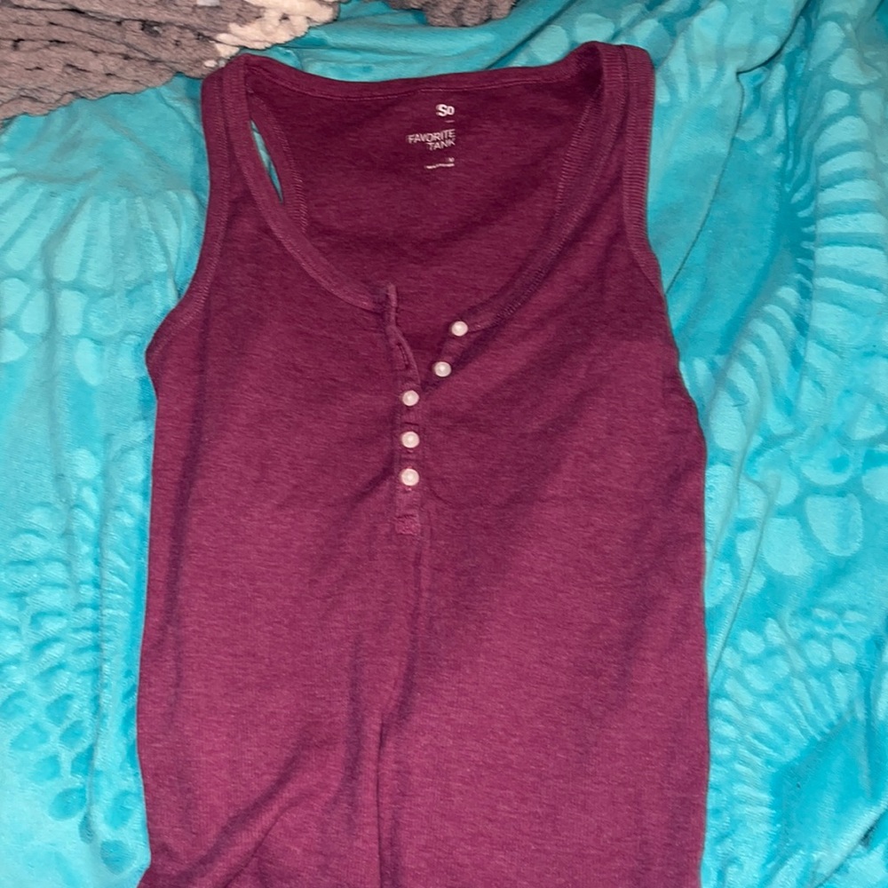 So “favorite tank magenta purple color size M